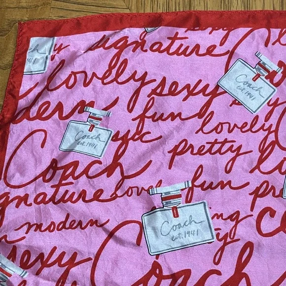 *HTF* COACH Perfume Bottle Monogram Scarf